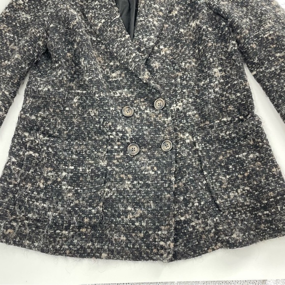 J.‎ Jill 2 button Coat Alpaca Wool Boucle midi Jacket - Picture 4 of 14